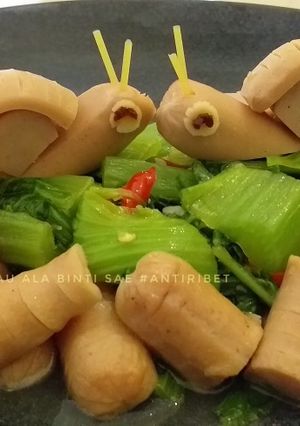 Foto resep Sosis Tumis Sawi Hijau