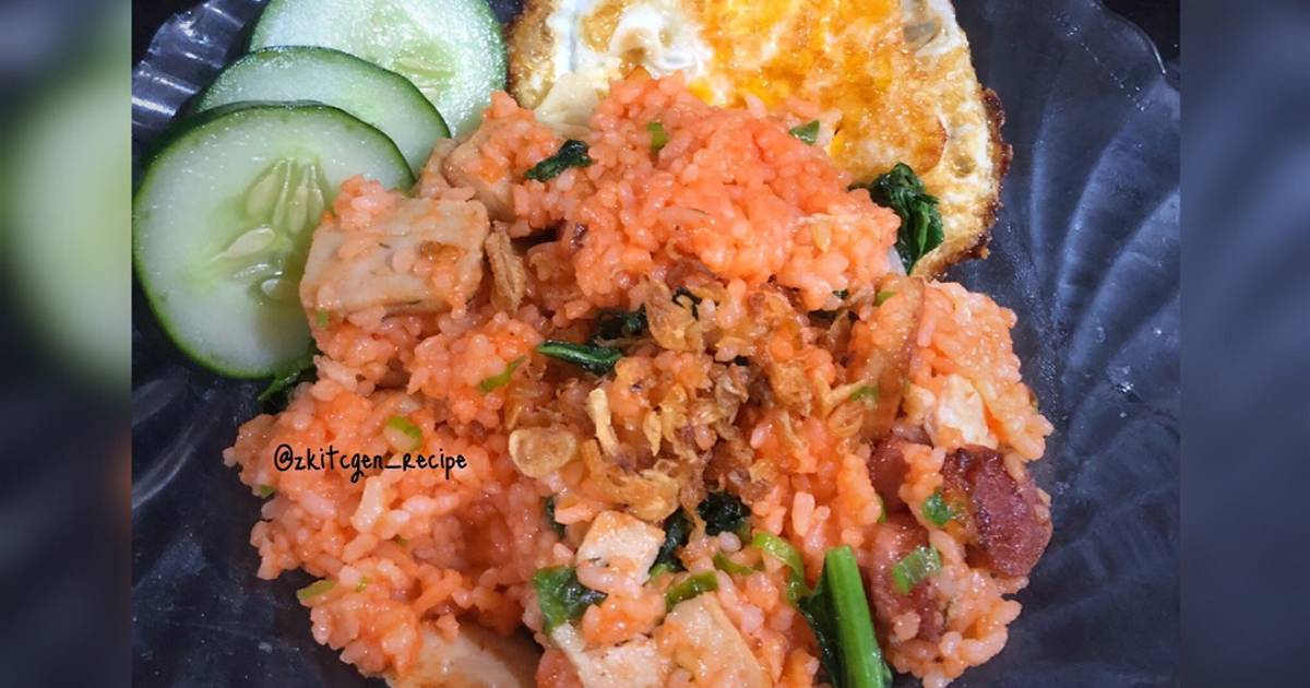 8 resep nasi goreng merah makassar enak dan sederhana  