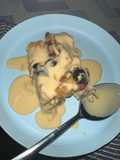 Puding Roti Kuah Kastard