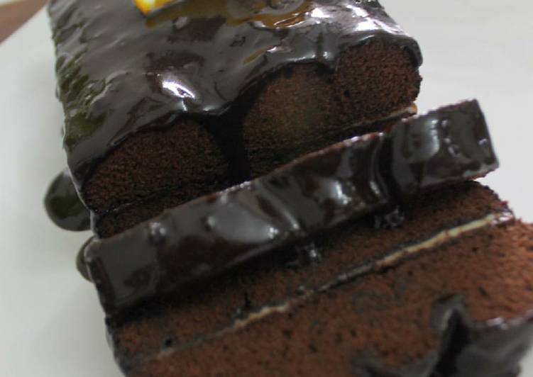 Brownies kukus glaze chocolate