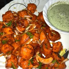 A picture of Roasted soya chaap.