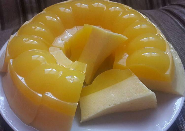 Puding Busa Jeruk Kelapa Muda