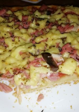 Una foto de Pizza casera (sin levadura)