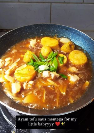 Foto resep Ayam tofu saus mentega - MPASI 1 tahun +