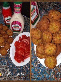 عکسی از دستور فلافل خانگی