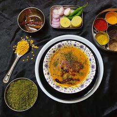 A picture of Dhaba style methi Dal.