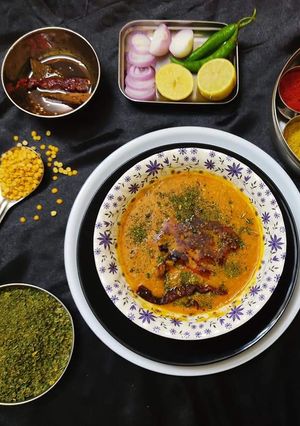A picture of Dhaba style methi Dal.