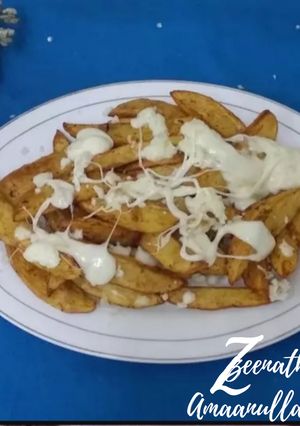A picture of Cheesy Potato Wedges.