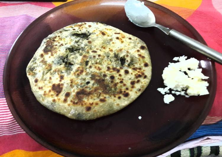 Leftover Aloo methi ka Parantha