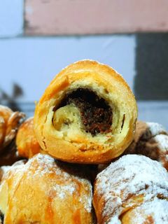 Фото Рогалики на смальці з маковою начинкою! Найсмачніше тісто).