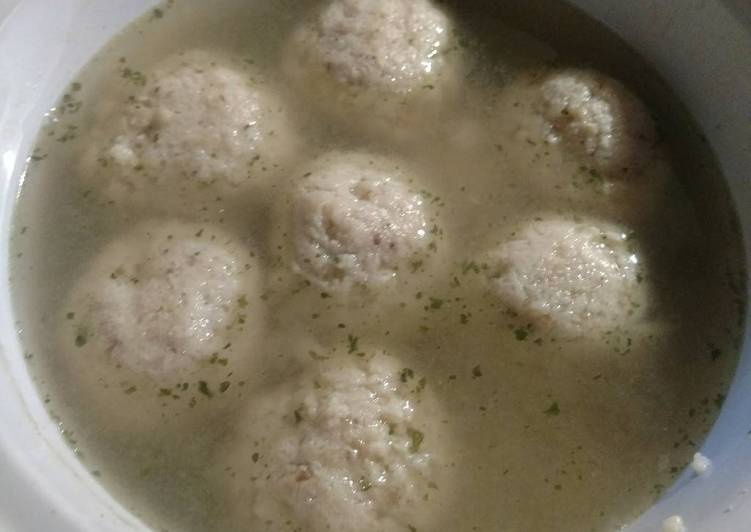 Crock-Pot Matzo Ball Soup (from a box)