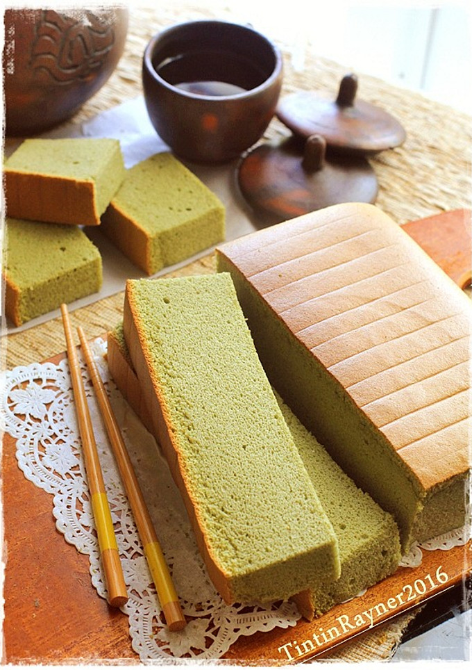 Foto resep Ogura Cake Green Tea Selembut Kapas