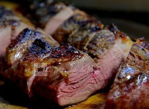 Une photo de Magret de canard grillé au barbecue