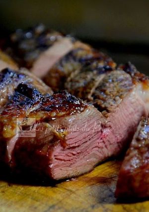 Une photo de Magret de canard grillé au barbecue