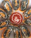 Trứng rán lá lốt (phiên bản trứng cuộn)