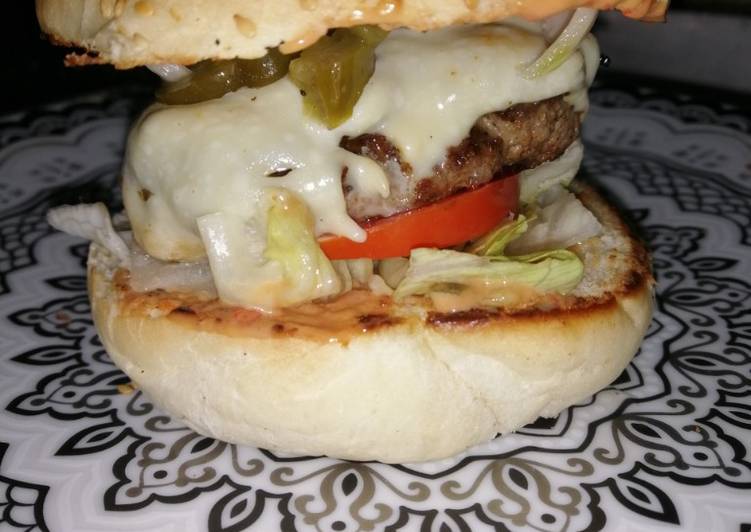 Home-made burger