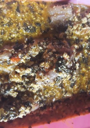 A picture of Egusi soup.