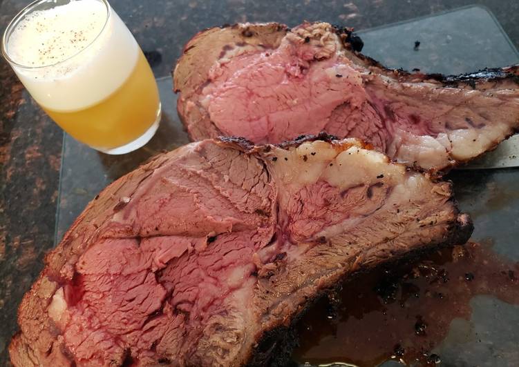 Recipe of Quick Smoked Prime Rib Roast