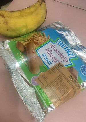 Foto resep Pisang biscuit coklat-MPASI