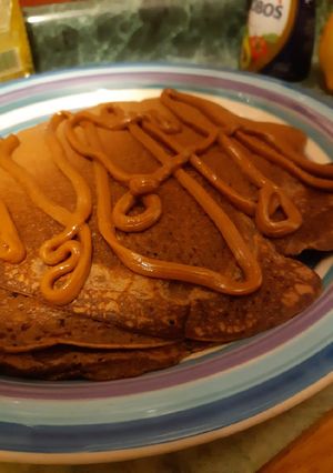 Una foto de Panqueques de cacao