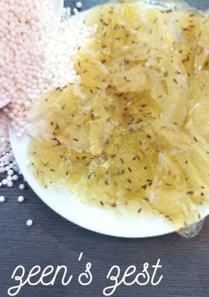 A picture of Sabudana Papad.