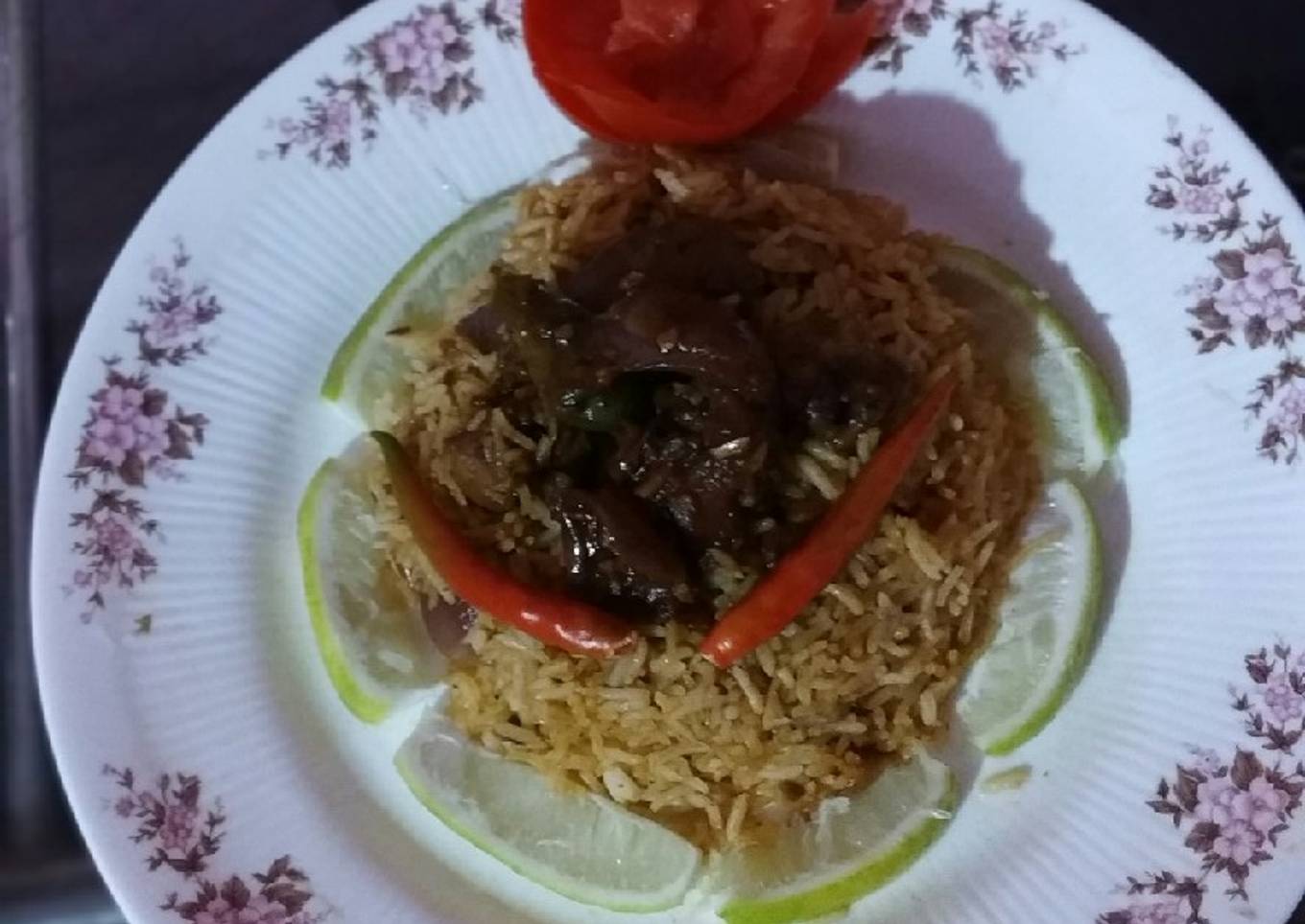Chilli chicken Rice
