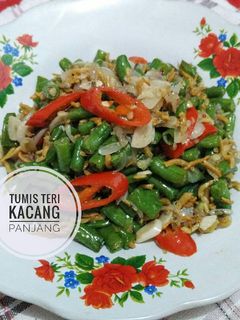 Foto resep Tumis Teri Kacang Panjang #BikinRamadanBerkesan