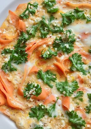 Hình của món 💚 Trứng Gà Chiên Cà Rốt (Vegetarian).