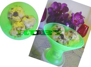 Hình của món Kem Rhum Ambré (Rum) - Nho khô dễ làm.