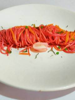 A picture of Squid or Inked Spaghetti Cabonerra.