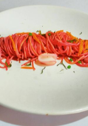 A picture of Squid or Inked Spaghetti Cabonerra.