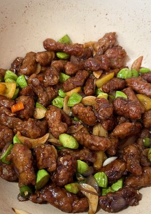 Foto resep Daging sapi tumis pete