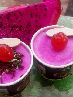Foto resep Es krim buah naga