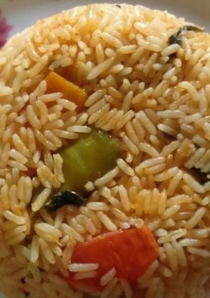 A picture of Vegetable Biriyani.