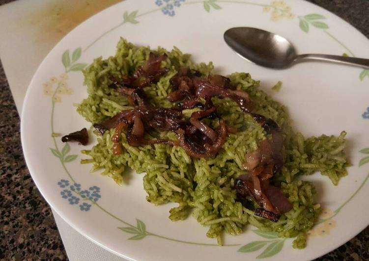 Recipe of Speedy Spinach biryani