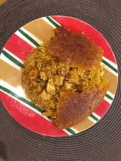 عکسی از دستور دمی لپه و مرغ