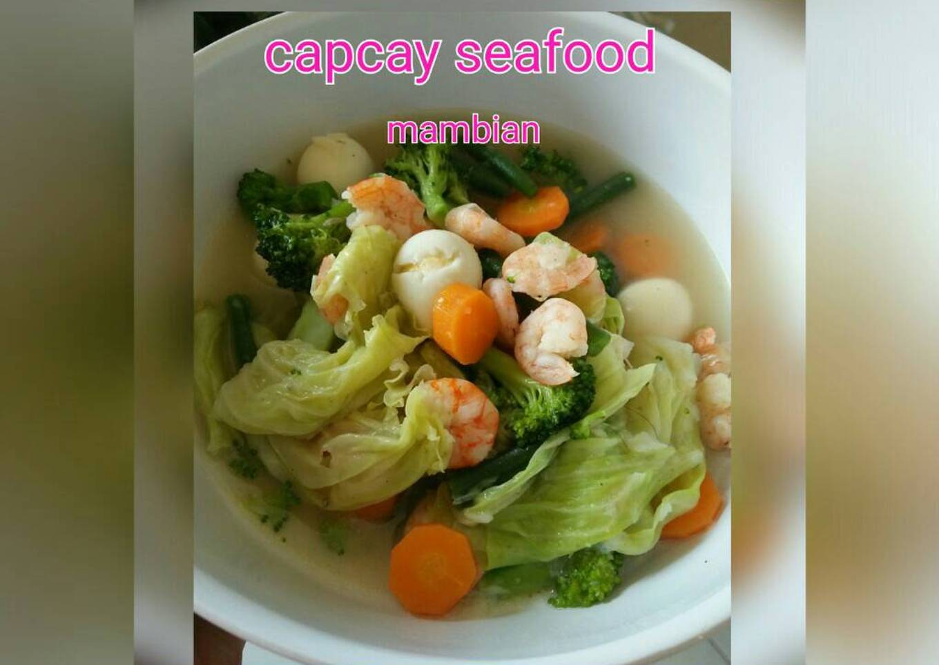 Capcay seafood very simple - resep kuliner nusantara