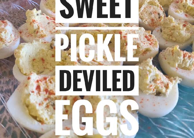 Recipe of Favorite Sweet Pickle Deviled Eggs🥚🥒