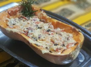 Una foto de Zapallo coreano relleno