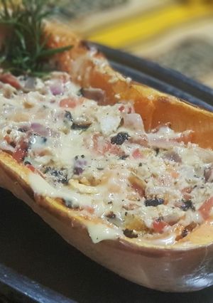 Una foto de Zapallo coreano relleno
