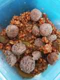 Courgette ebly tomate avec boulettes
