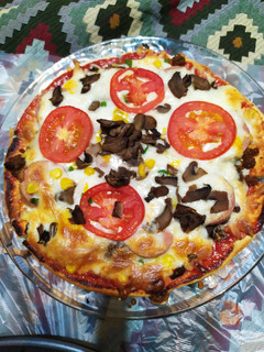 عکسی از دستور پیتزا مخلوط 🍕🥤