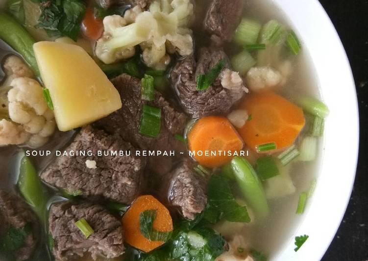 Rahasia Bikin Soup daging bumbu rempah, Sempurna