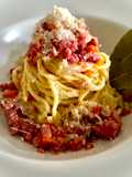Tonnarelli con ragù bianco di cotechino