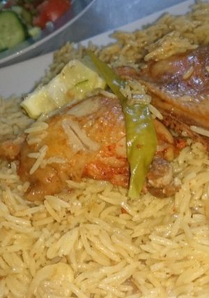 صورة لوصفة كبسه الدجاج المتبل 🌶🍗