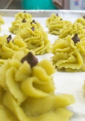 Foto resep Semprit Matcha