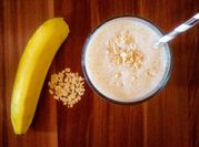 Una foto de batido de banano