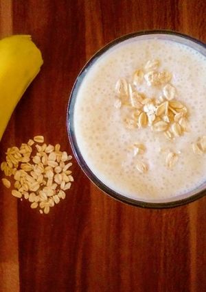 Una foto de Smoothie de banana y avena