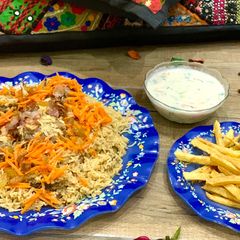 A picture of Kabuli Pulao.