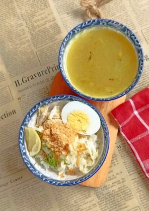 Foto resep Soto Ayam Santan + Koya